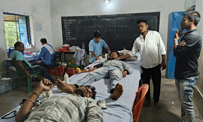 ସରସ୍ବତୀ ଶିଶୁ ମନ୍ଦିରରେ ମେଗା ରକ୍ତଦାନ ଶିବିର, ବିଭିନ୍ନ ବର୍ଗର ୬୪ୟୁନିଟ ରକ୍ତ ସଂଗ୍ରହ