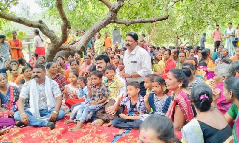 ଗାରାମପେଟା ଠାରେ ବିଜେଡି ର ନିର୍ବାଚନ ସଭା।