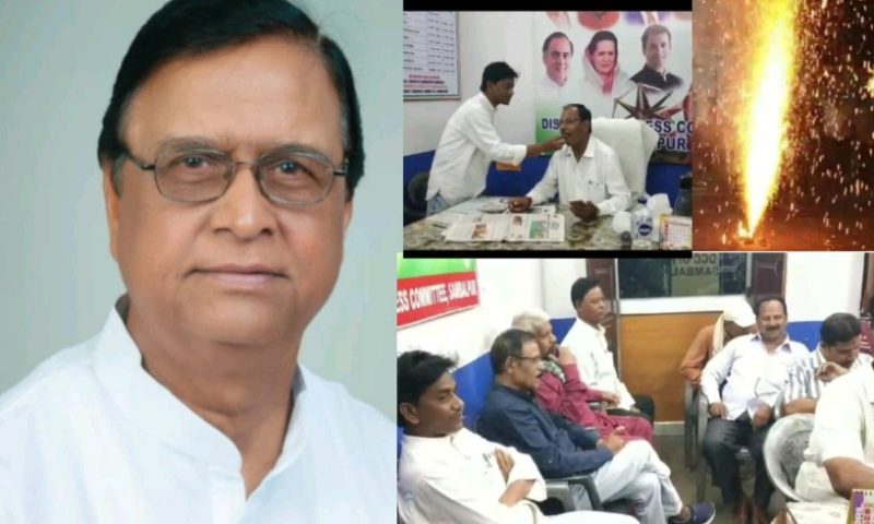 ନଗେନ୍ଦ୍ରଙ୍କ ପ୍ରାଥୀତ୍ୱକୁ ସ୍ୱାଗତ:ମିଠା ବାଣ୍ଟି ବାଣ ଫୁଟାଇଲେ