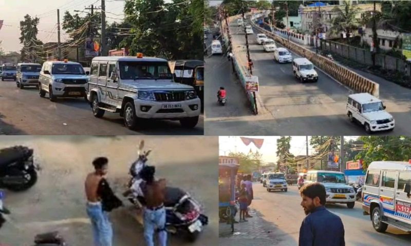 ସୁଚାରୁ ମତଦାନ ନେଇ ସମ୍ବଲପୁର ପୋଲିସ ପକ୍ଷରୁ ପରିବହନ ଫ୍ଲାଗ ମାର୍ଚ