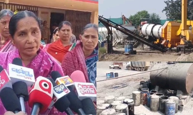 ଗରମ ମିଶ୍ରଣ ପିଚୁ ପ୍ଲାଣ୍ଟ ବନ୍ଦ୍ ଦାବିରେ ଶତାଧିକ ସ୍ଥାନୀୟ ଗ୍ରାମବାସୀ ନର୍ଲା ଥାନା ର ଦ୍ବାରସ୍ଥ ହେଲେ