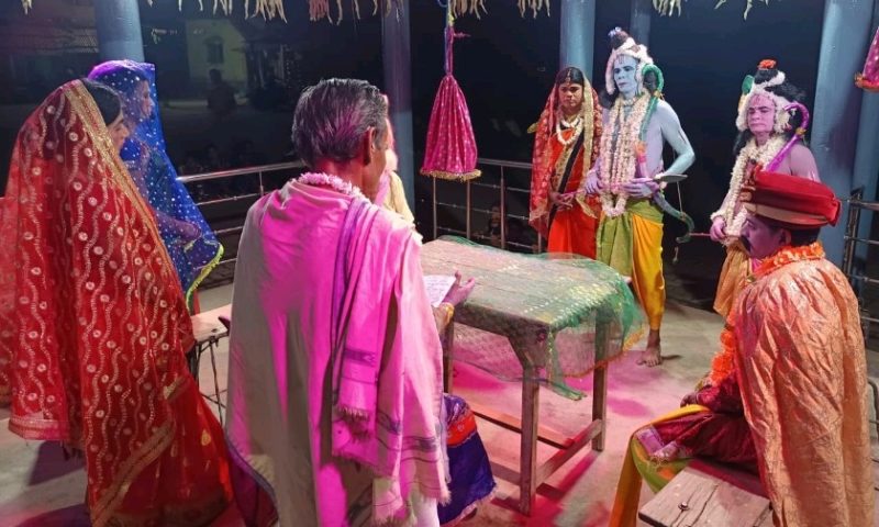 ଚମ୍ପାମାଳ ରେ ରାମଲୀଳା କାର୍ଯ୍ୟକ୍ରମ ରେ ରାମ ବନବାସ ନାଟକ ପରିବେଷଣ